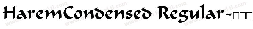HaremCondensed Regular字体转换